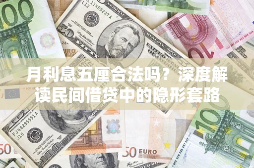 济南月利息五厘合法吗？深度解读民间借贷中的隐形套路