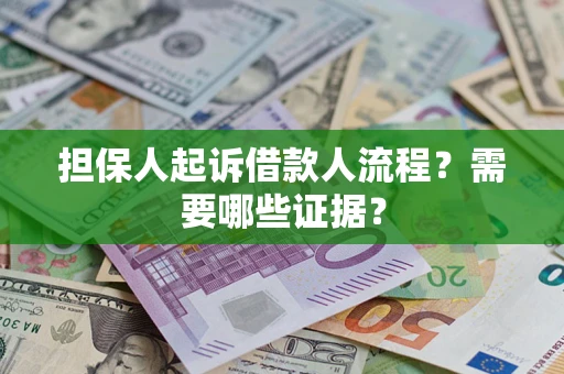 济南担保人起诉借款人流程？需要哪些证据？