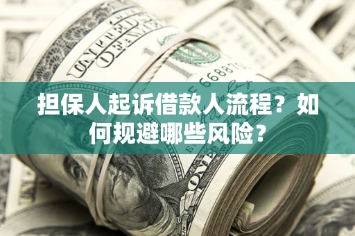济南担保人起诉借款人流程？如何规避哪些风险？